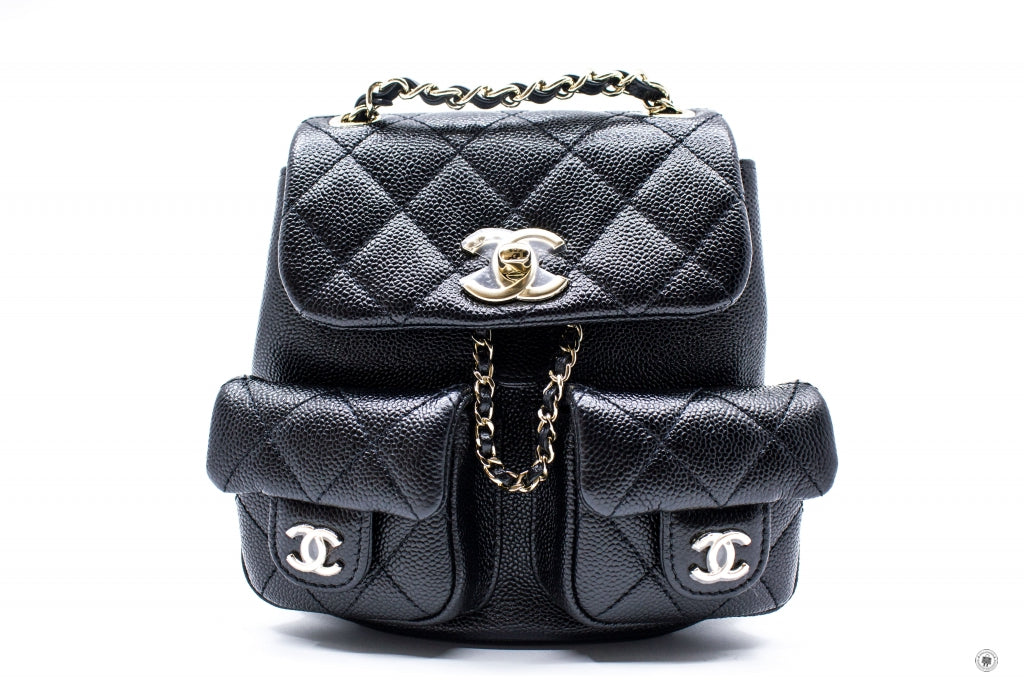 Chanel AS3787 B10184 94305 Small Backpack Black   94305 Calfskin Shoulder Bags Ghw