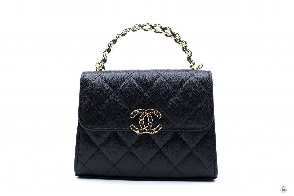 Chanel AP3237 B10307 94305 Clutch With Chain Black   94305 Calfskin Shoulder Bags Ghw