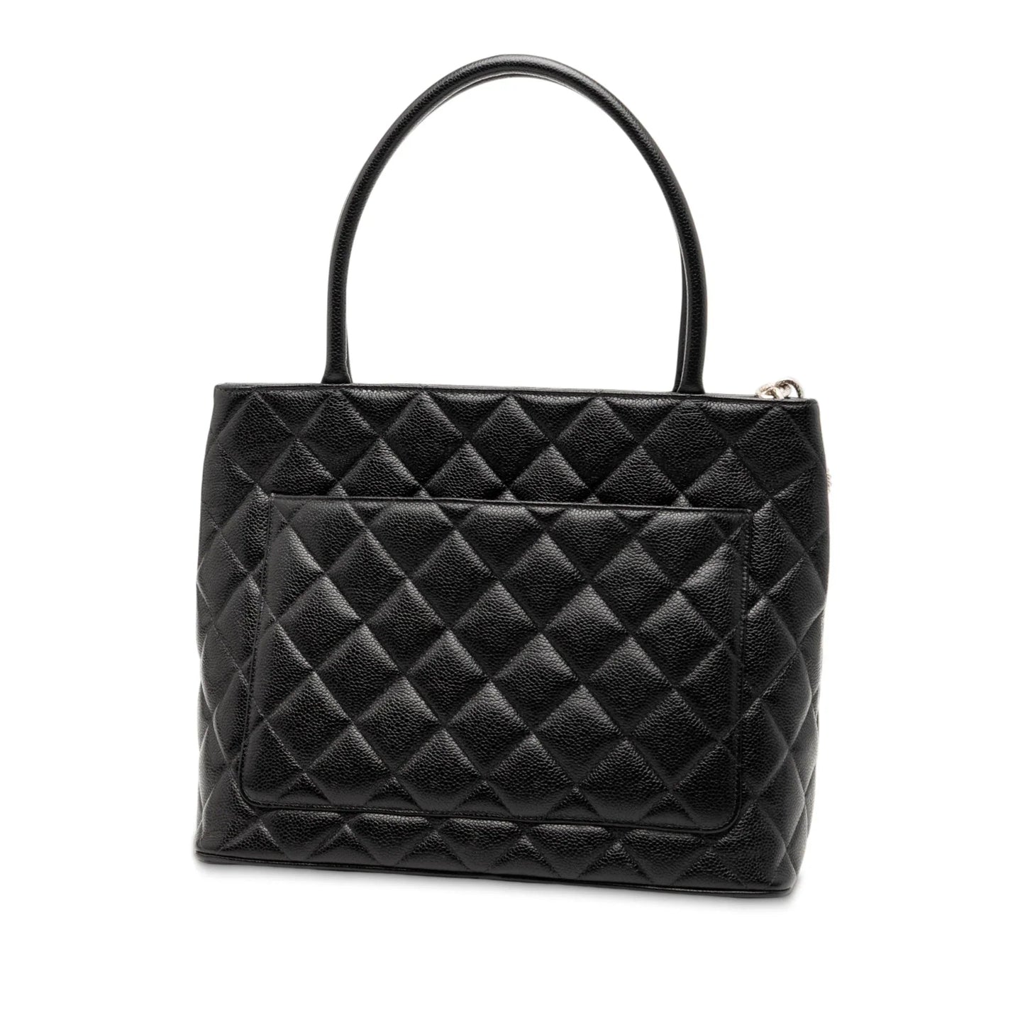 Black Chanel Caviar Medallion Tote