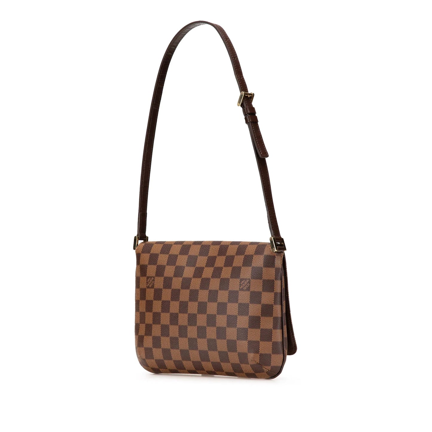 Brown Louis Vuitton Damier Ebene M tte Tango Short Strap Shoulder Bag