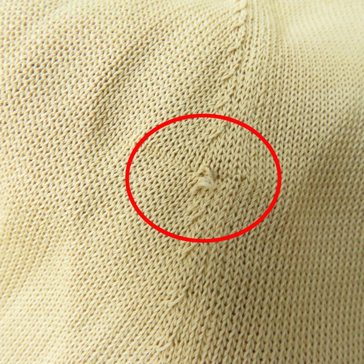 HERMES cardigan Main: 100% rayon Beige x brown Women 40  d