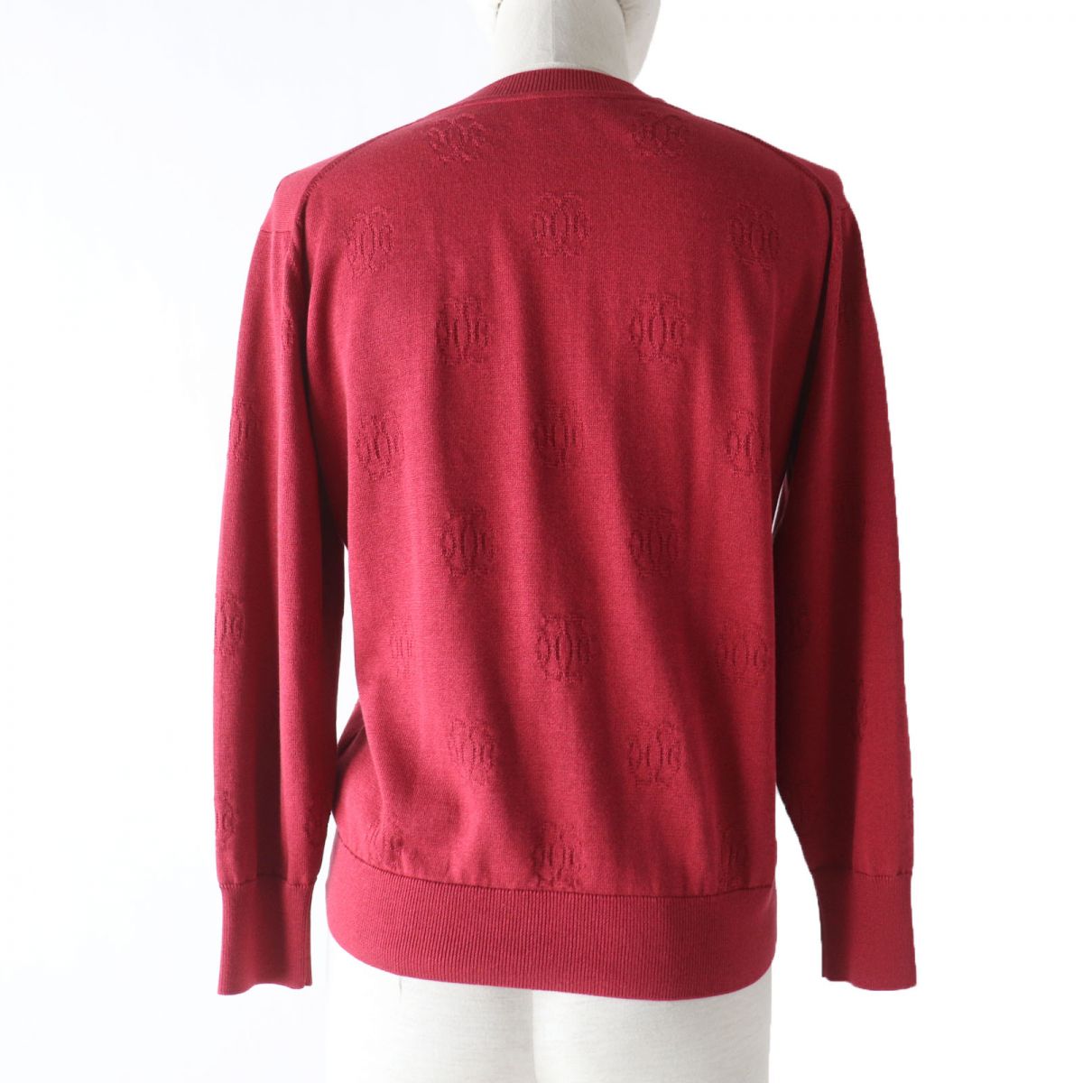 HERMES cardigan Main: 57% silk, Main: 43% cotton Red Women 34  d