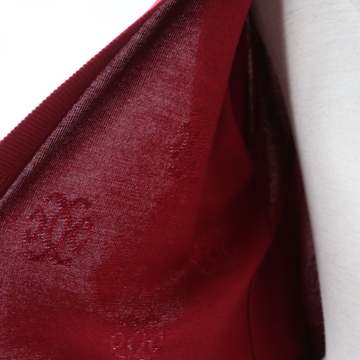 HERMES cardigan Main: 57% silk, Main: 43% cotton Red Women 34  d