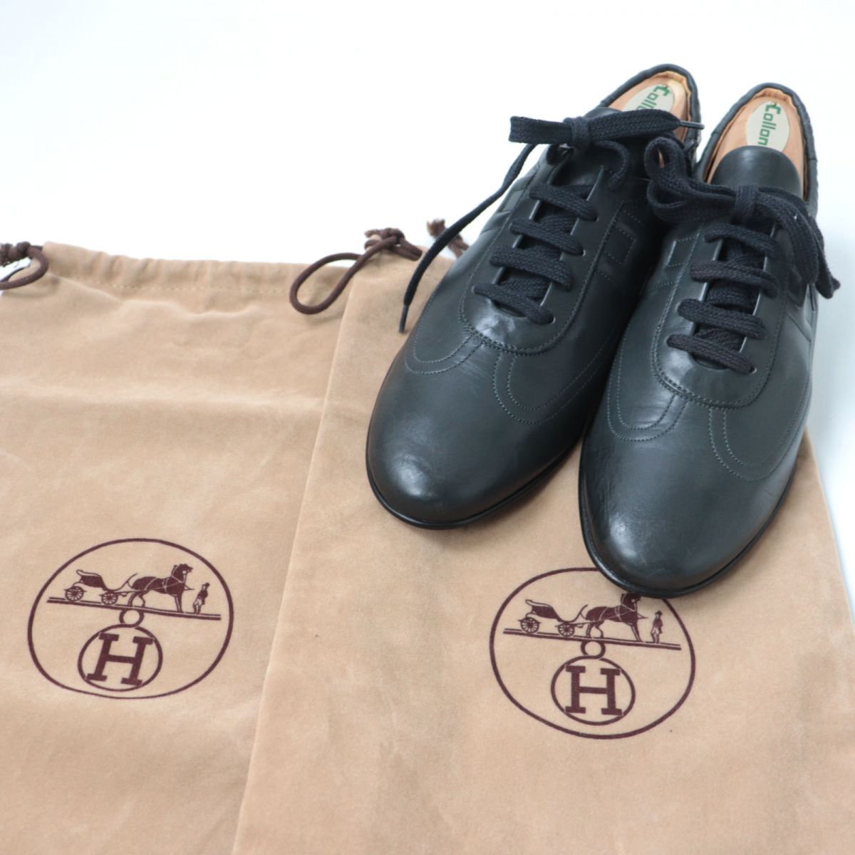 HERMES sneakers Main: Leather black Women 35.5  d
