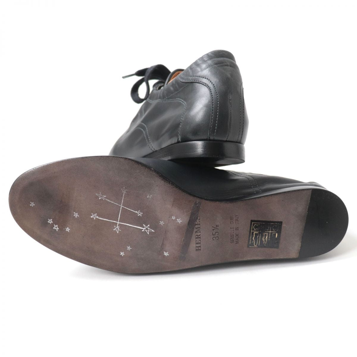 HERMES sneakers Main: Leather black Women 35.5  d