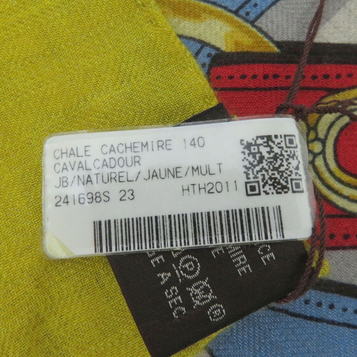 HERMES shawl Main: 70% cashmere, Main: 30% silk multicolor Women  d