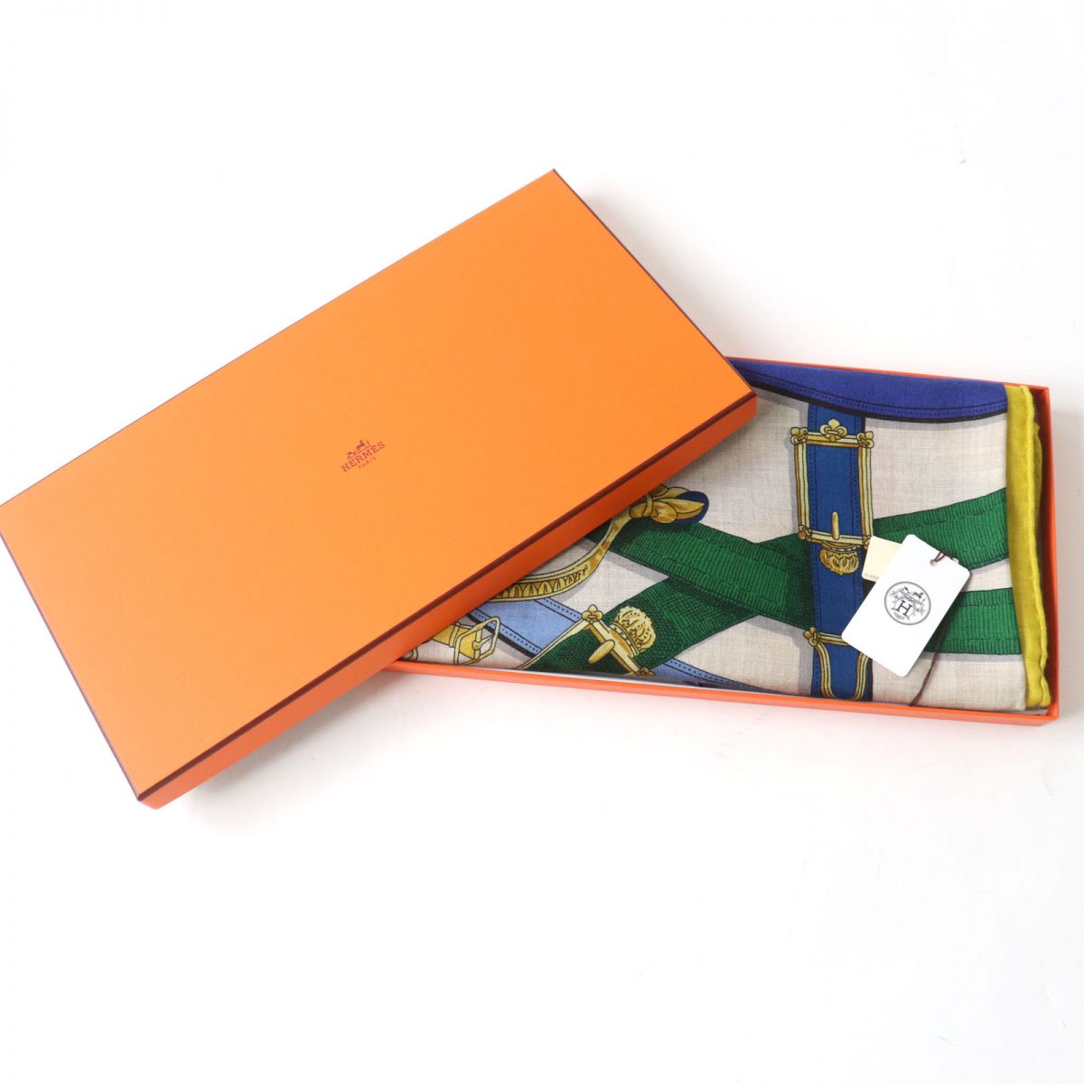 HERMES shawl Main: 70% cashmere, Main: 30% silk multicolor Women  d