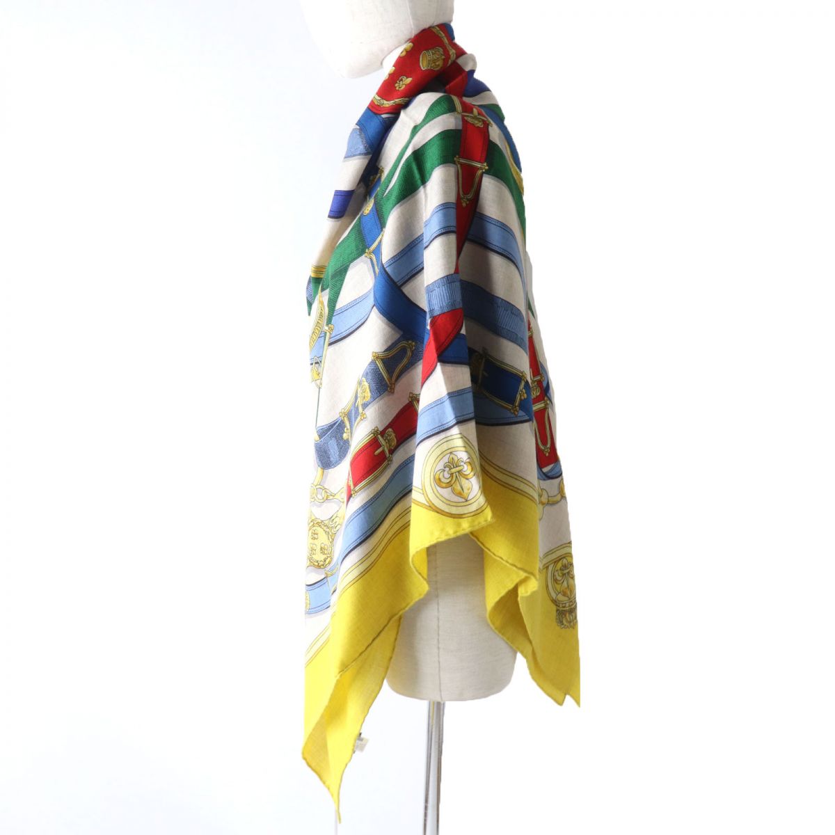 HERMES shawl Main: 70% cashmere, Main: 30% silk multicolor Women  d