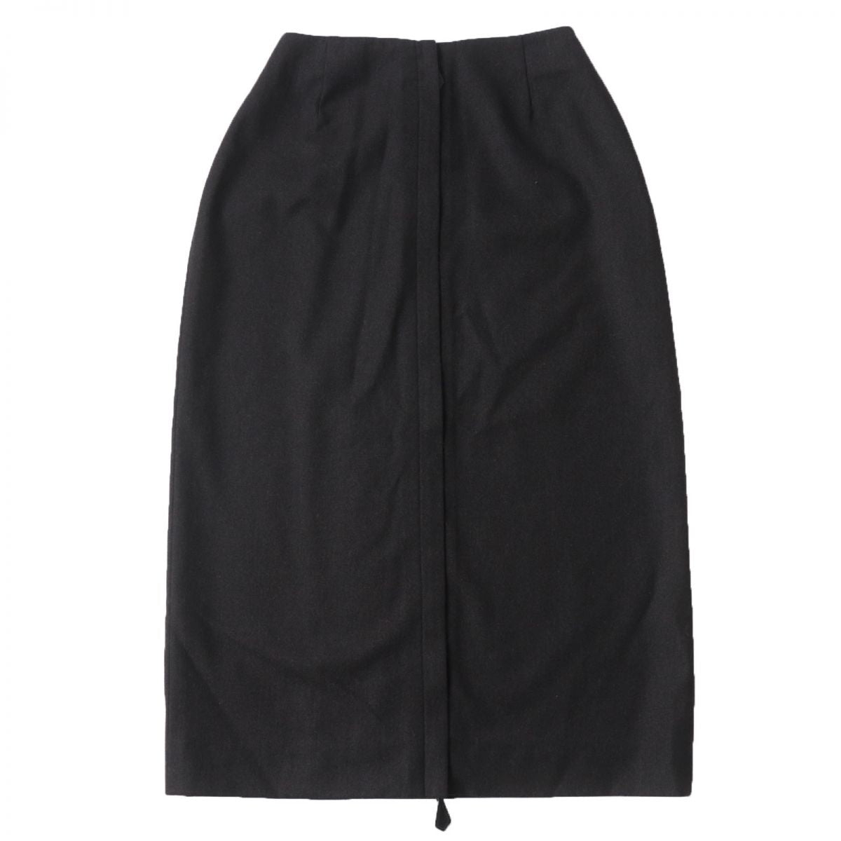 HERMES skirt Main: 97% wool, Main: 3% polyurethane, Accessories: Natural leather, Cowhide Dark brown Women 34  d