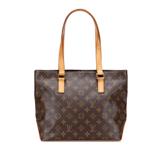 Brown Louis Vuitton Monogram Cabas Piano Tote Bag