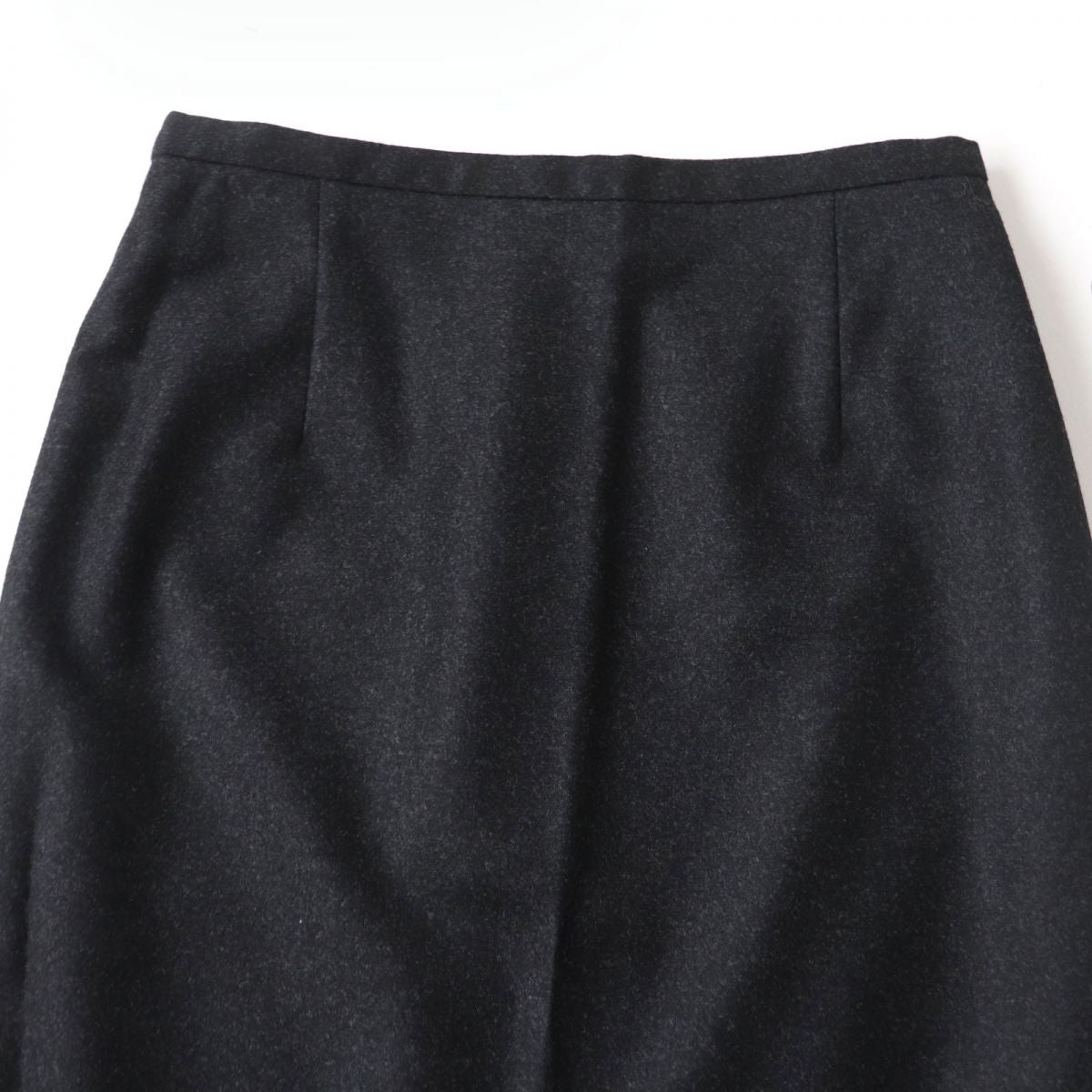HERMES skirt Outer: 90% wool, Outer: 10% cashmere, Lining: 100% silk Black type Women 34  d