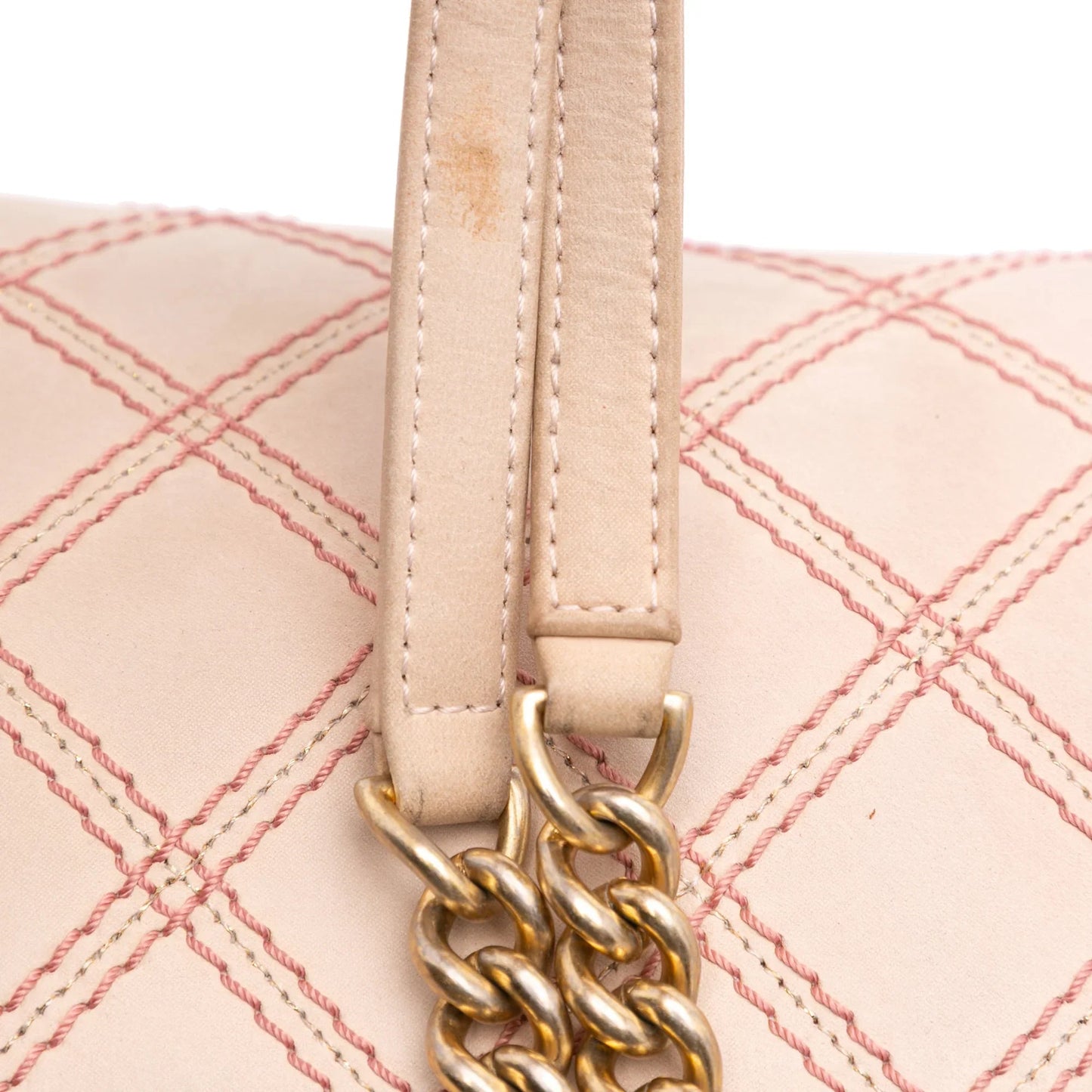 Brown Chanel Jumbo Quilted Calfskin Triple Stitched Flap Crossbody Bag