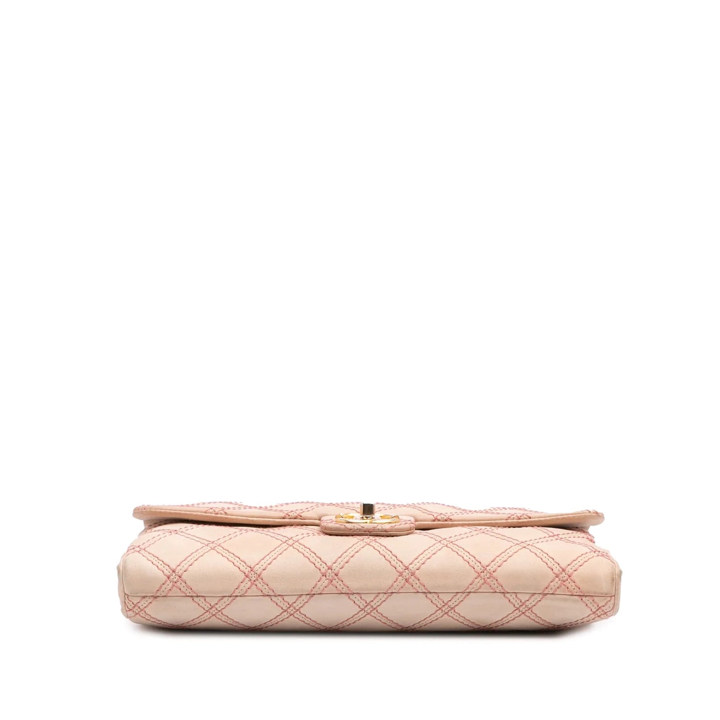 Brown Chanel Jumbo Quilted Calfskin Triple Stitched Flap Crossbody Bag
