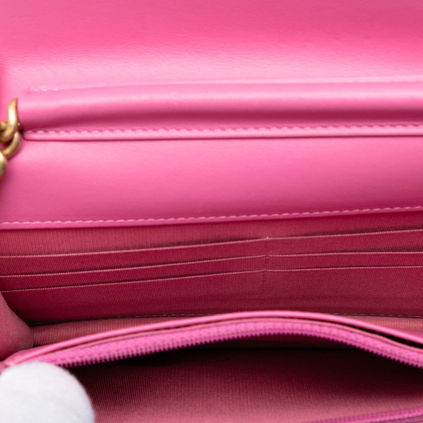 Pink Chanel Small Quilted Caviar Boy Flap Crossbody Bag