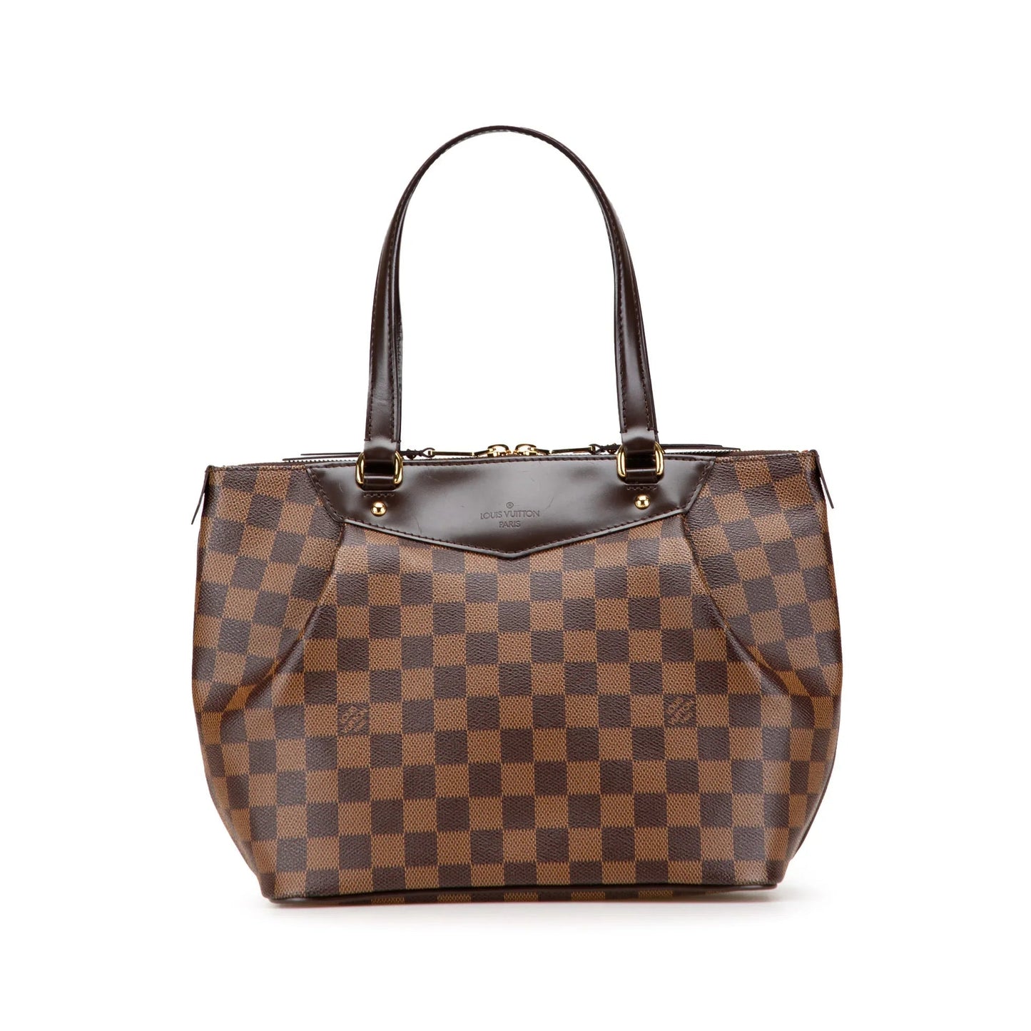 Brown Louis Vuitton Damier Ebene Westminster PM Handbag