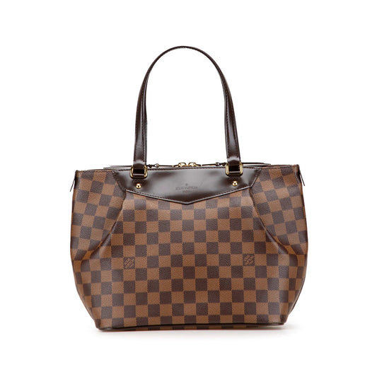 Brown Louis Vuitton Damier Ebene Westminster PM Handbag