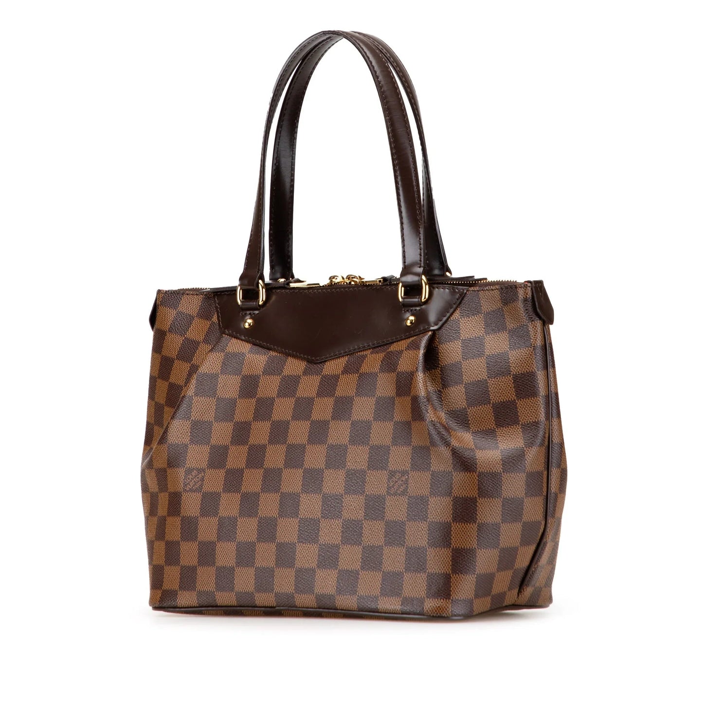 Brown Louis Vuitton Damier Ebene Westminster PM Handbag