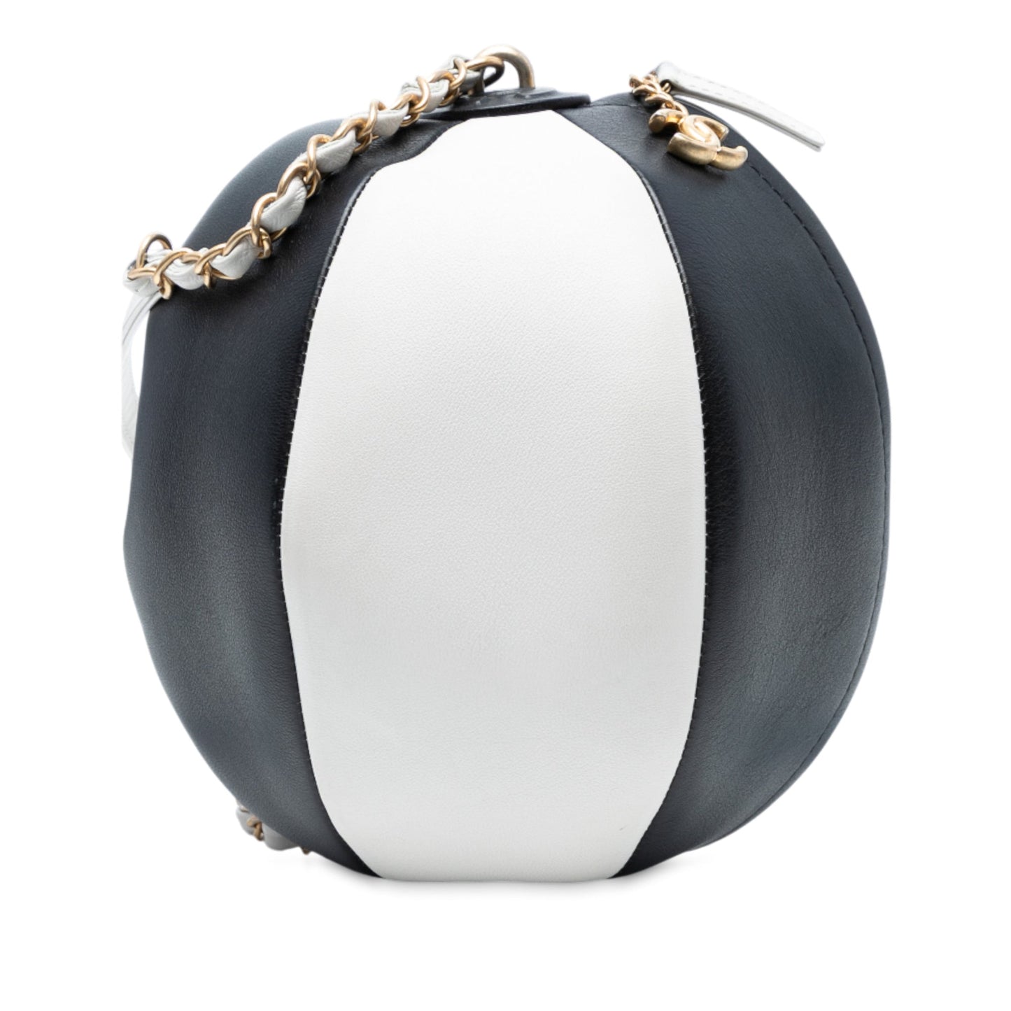 Black Chanel Calfskin Coco Beach Ball Bag