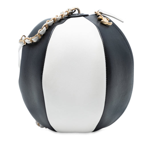 Black Chanel Calfskin Coco Beach Ball Bag