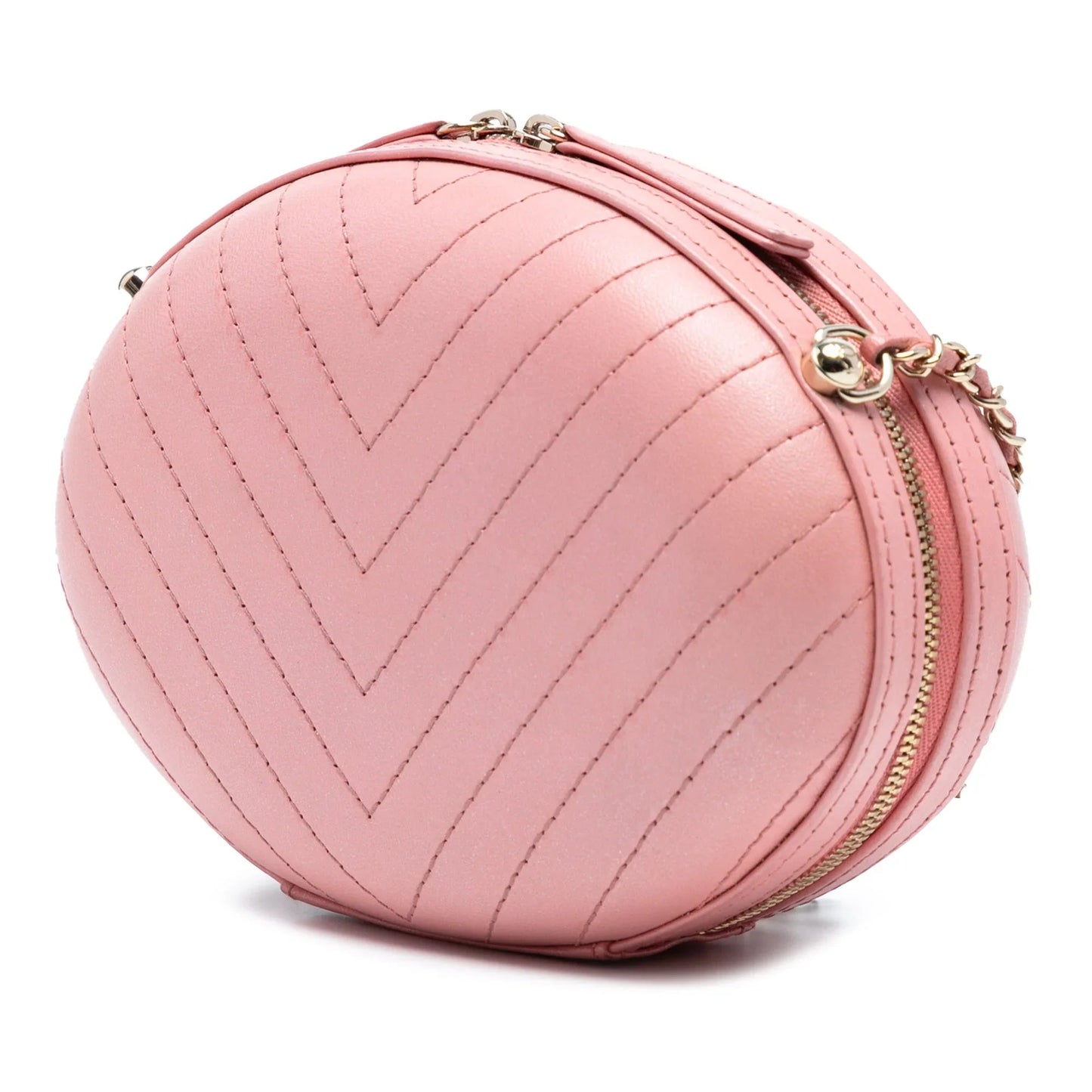 Pink Chanel Chevron Stitched Calfskin La Pausa Evening Bag