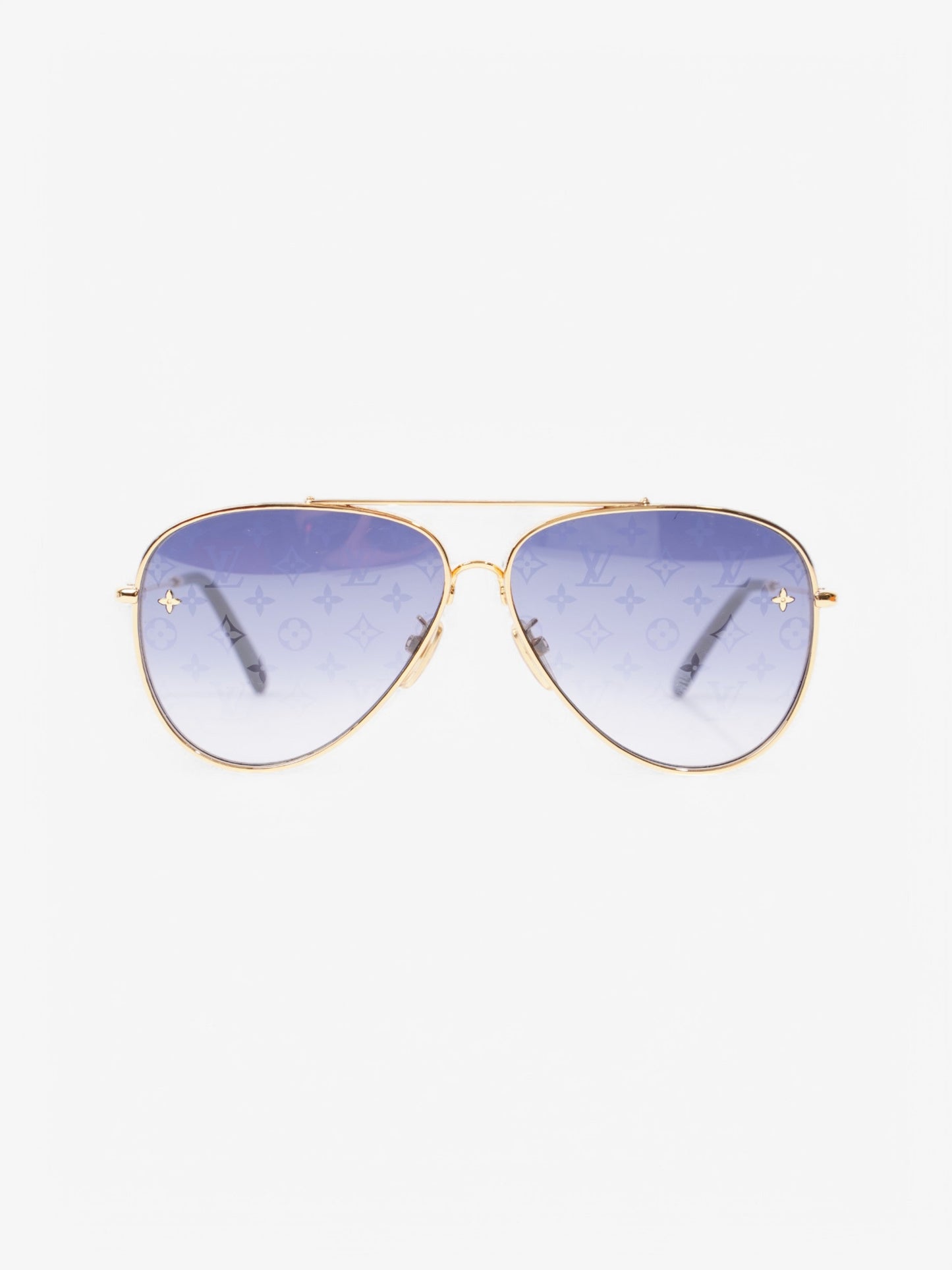 Louis Vuitton Z1782U Sunglasses Gold Base Metal 145mm