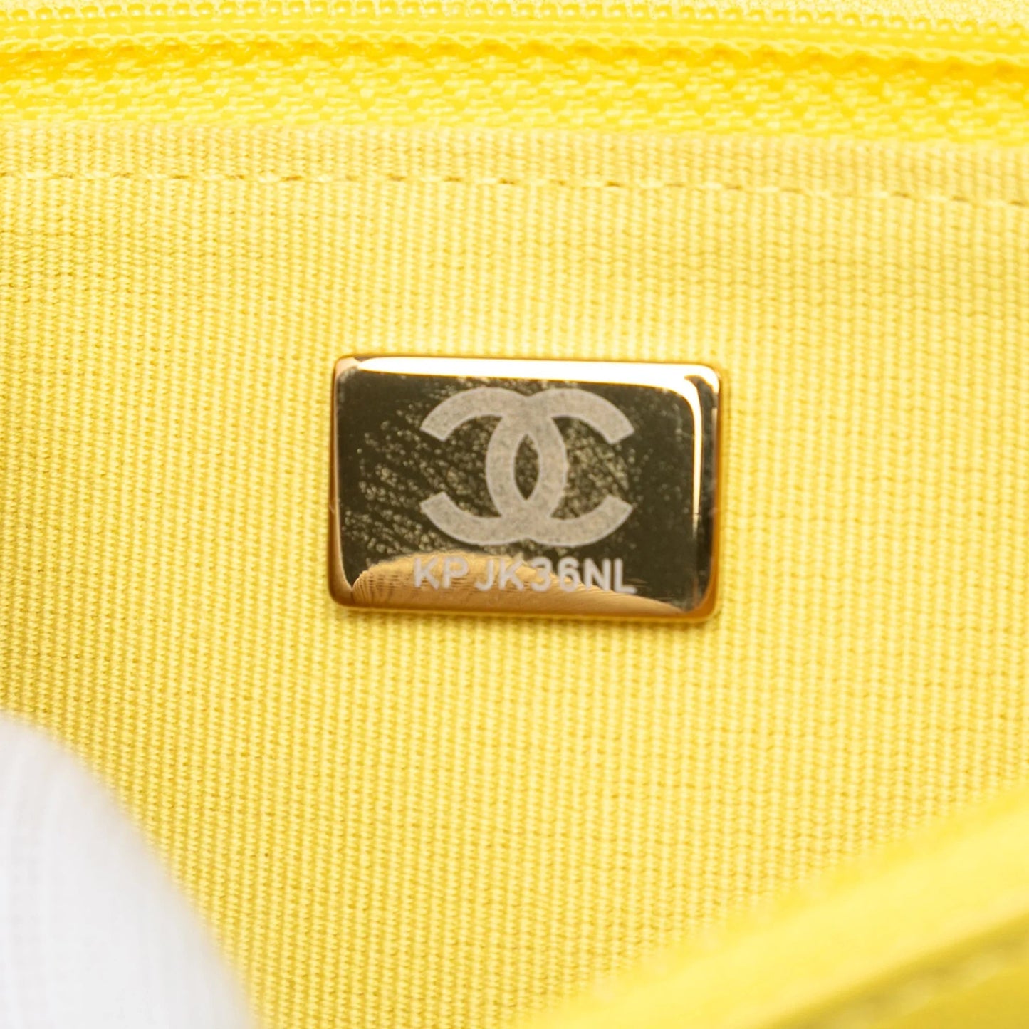 Yellow Chanel Quilted Lambskin 19 Wallet on Chain Satchel