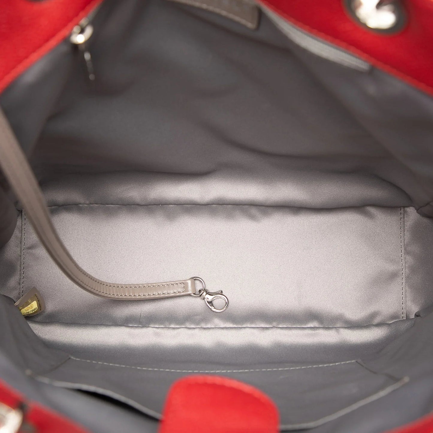 Red Chanel Caviar Vertical Grand Shopping Tote