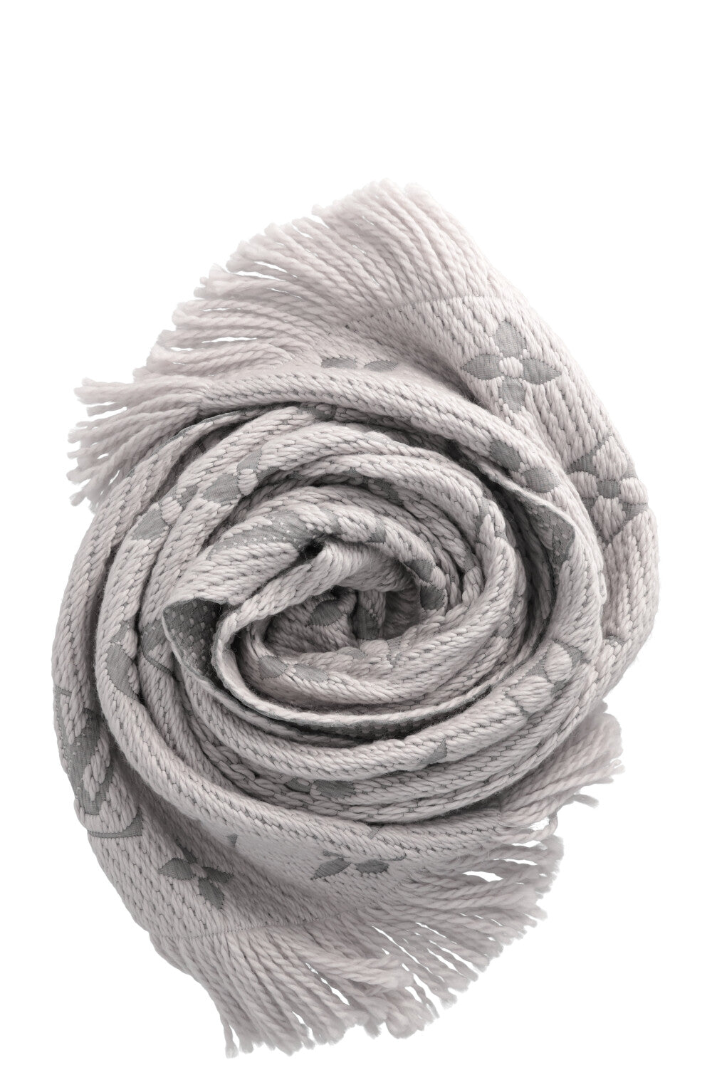 LOUIS VUITTON Logomania Scarf Light Grey