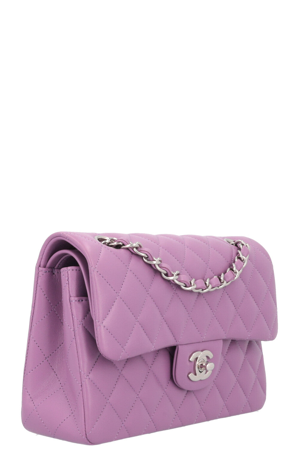 CHANEL Small Double Flap Bag Lilac
