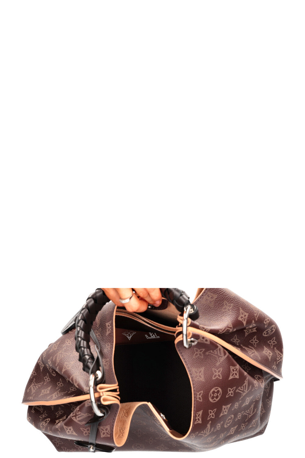 LOUIS VUITTON 2020 Carmel Mahina Bag Chocolate