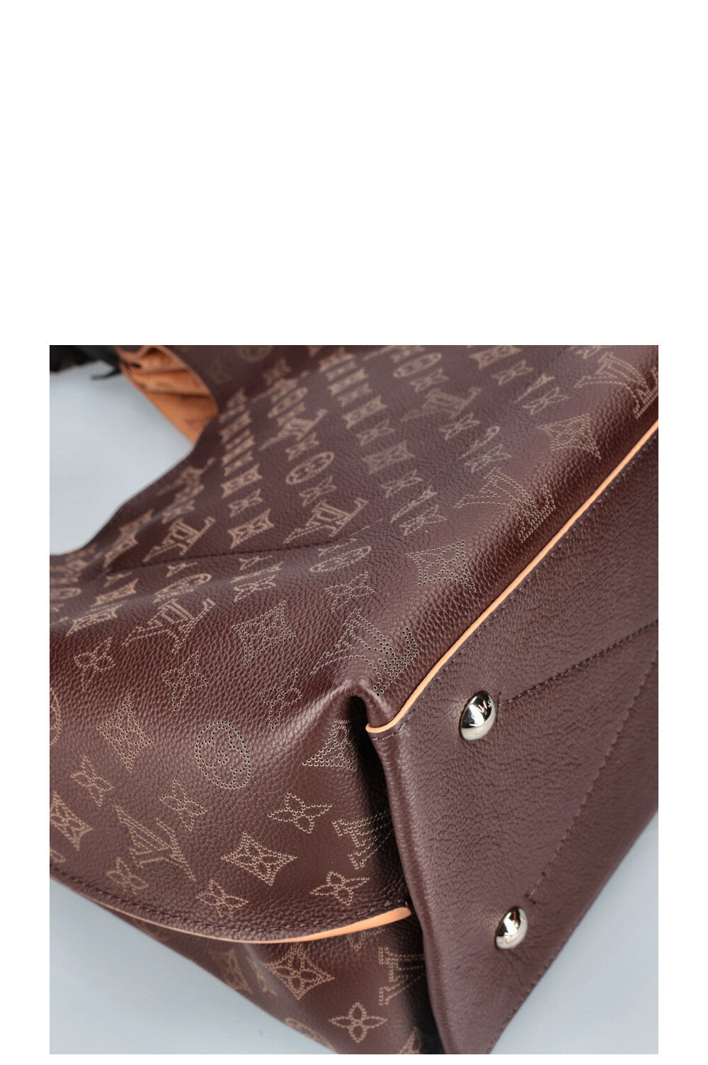 LOUIS VUITTON 2020 Carmel Mahina Bag Chocolate