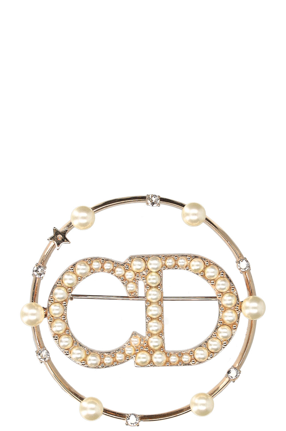 CHRISTIAN DIOR Clair D Lune Brooch Pearls