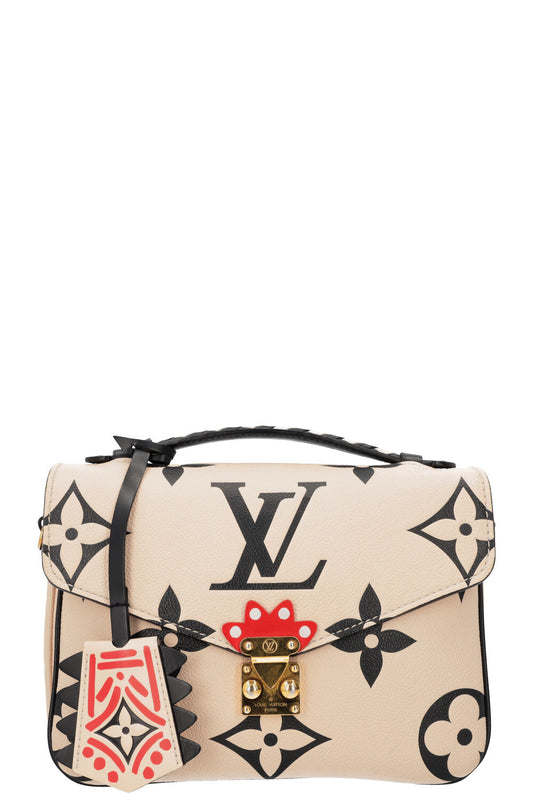 LOUIS VUITTON Empreinte MNG Giant Crafty Metis Pochette Bag Cream