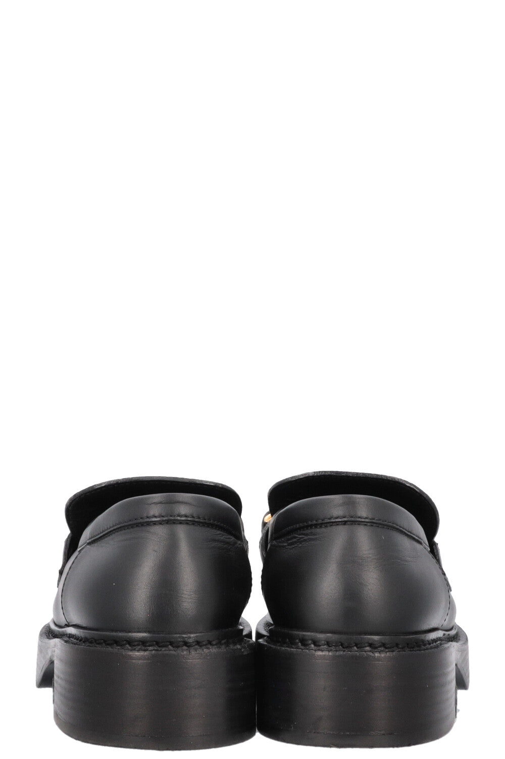 LOUIS VUITTON Academy Flats Leather MNG Black