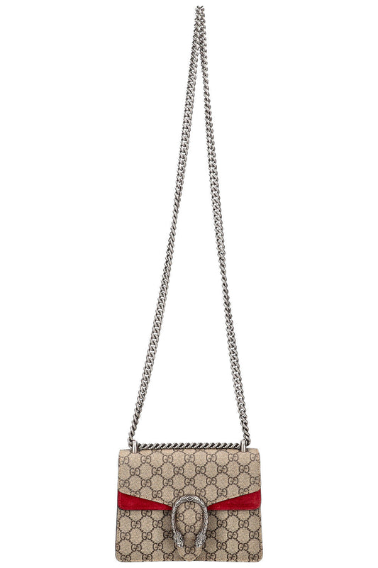GUCCI Mini Dionysus Bag GG Supreme Red