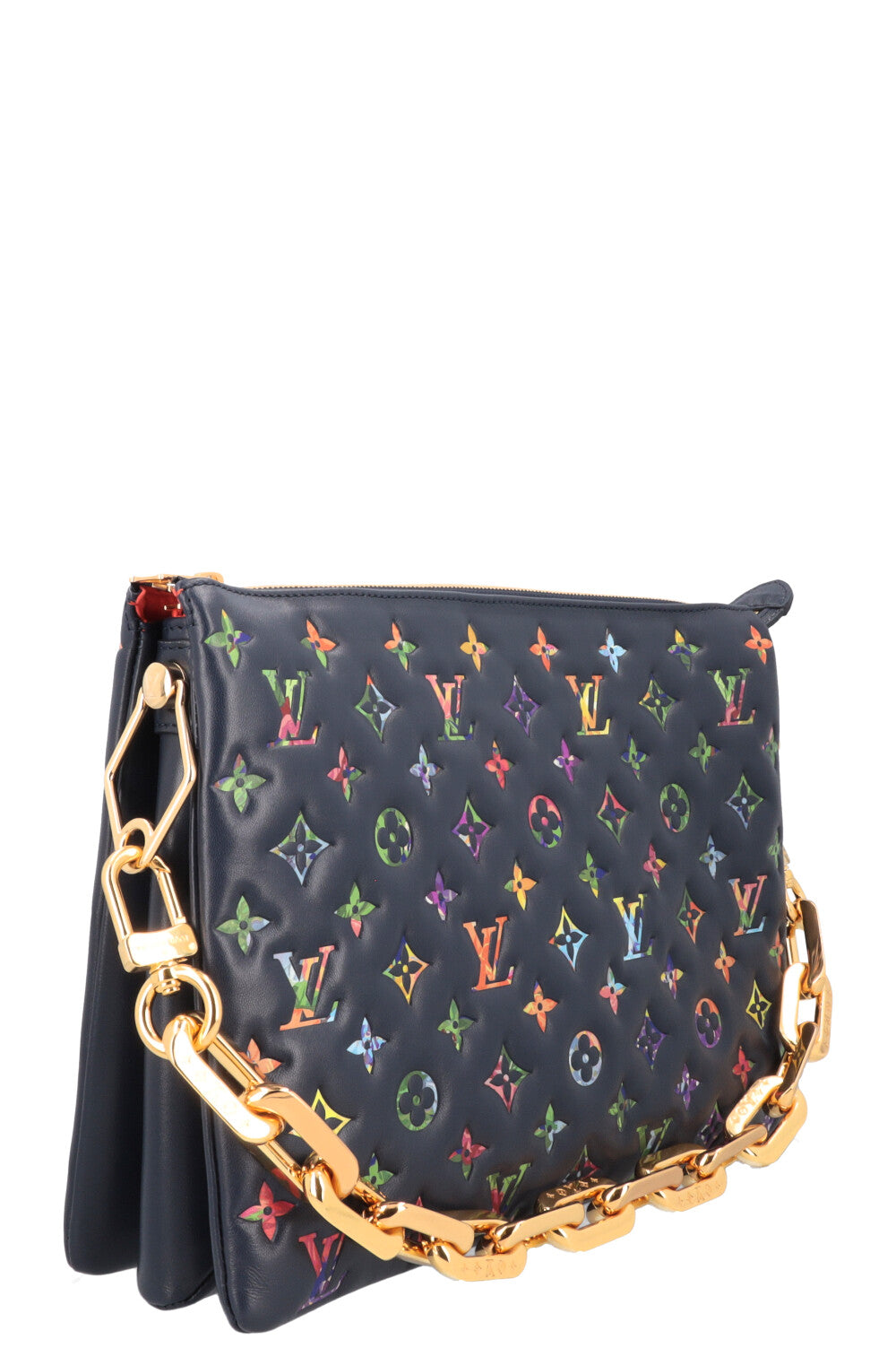 LOUIS VUITTON Coussin MM Bag Leather Navy