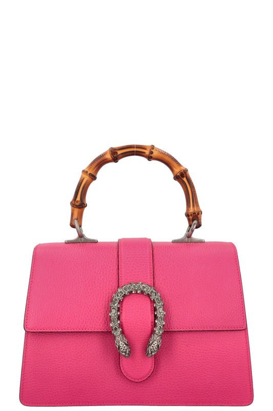GUCCI Dionysus Medium Bamboo Top Handle Bag Pink