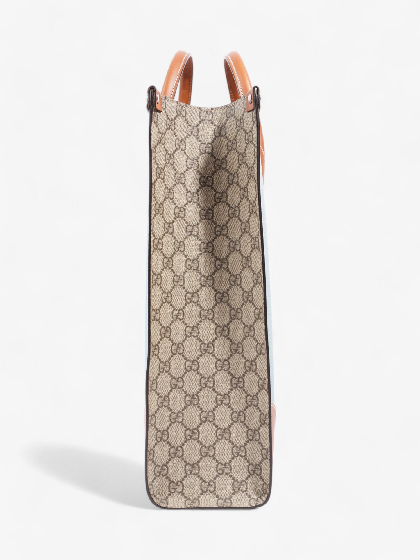 Gucci Interlocking G Web Tote Lunar New Year Limited Edition GG Supreme / Blue / Brown Coated Canvas