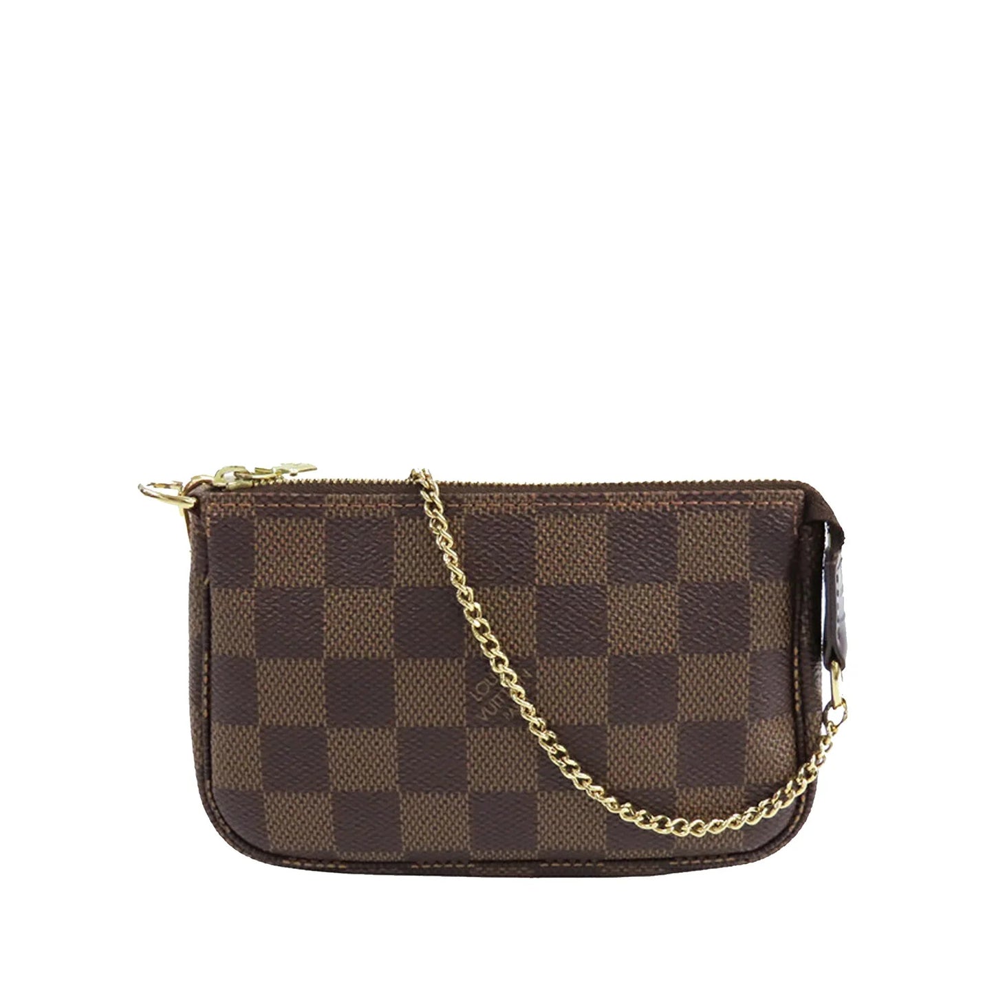Brown Louis Vuitton Damier Ebene Mini Pochette Accessoires Handbag