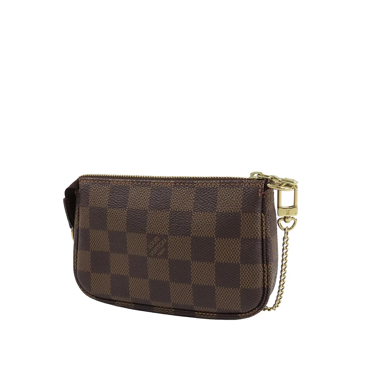 Brown Louis Vuitton Damier Ebene Mini Pochette Accessoires Handbag