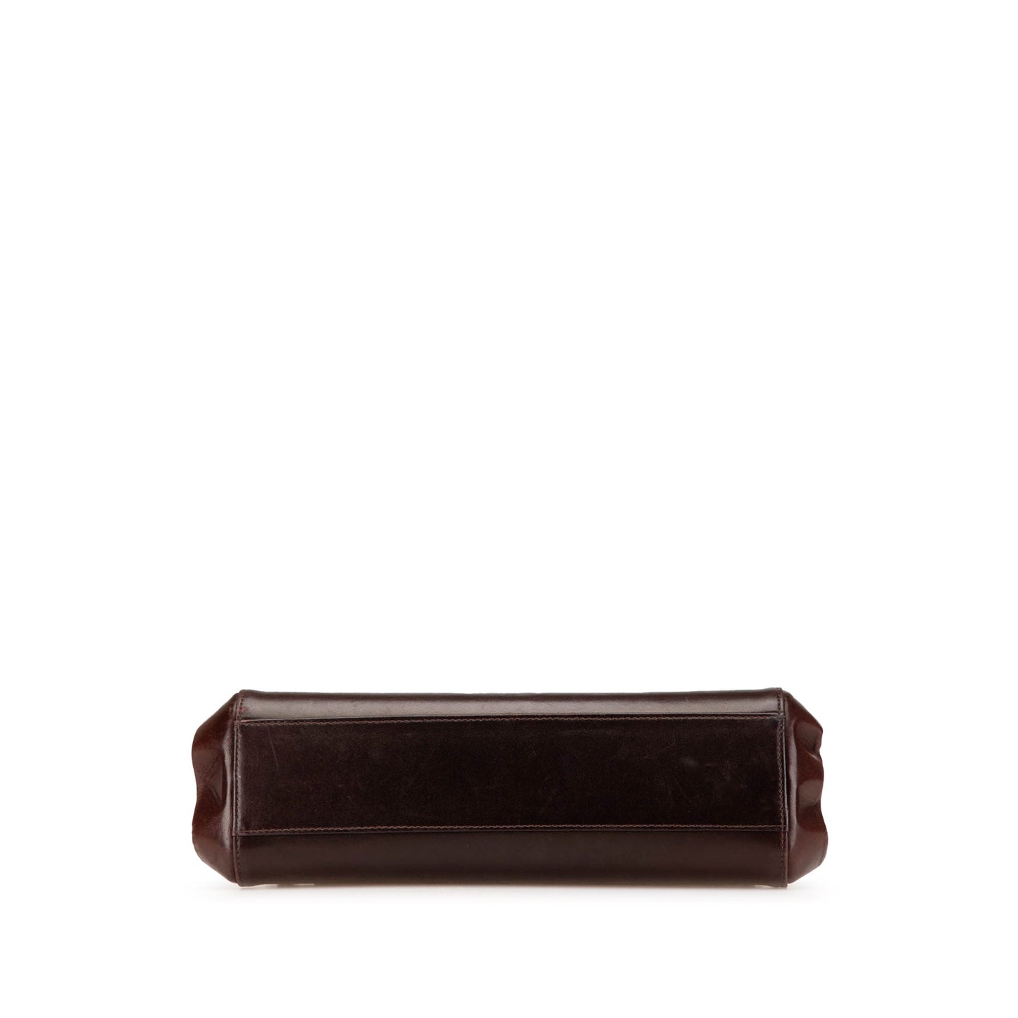 Brown Chanel Calfskin Mademoiselle Ligne Accordion Flap Shoulder Bag