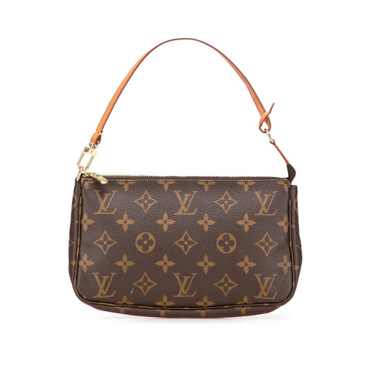 Brown Louis Vuitton Monogram Pochette Accessoires Shoulder Bag