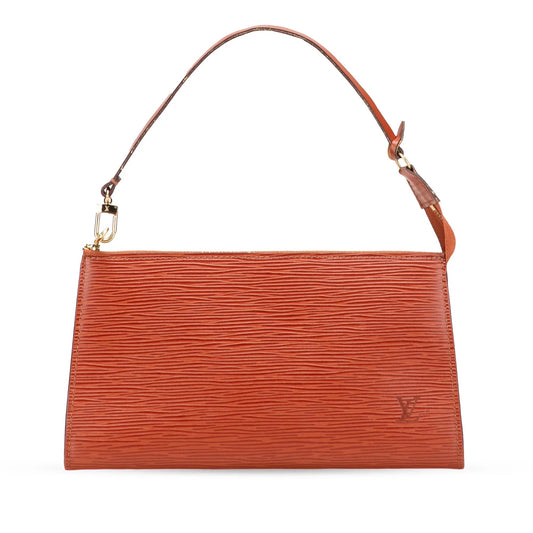 Brown Louis Vuitton Epi Pochette Accessoires Shoulder Bag