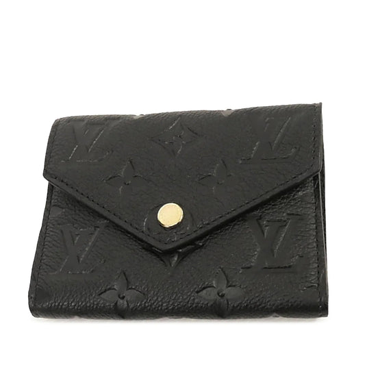 Black Louis Vuitton Monogram Empreinte Victorine Wallet