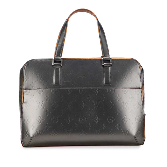 Gray Louis Vuitton Monogram Mat Malden Business Bag