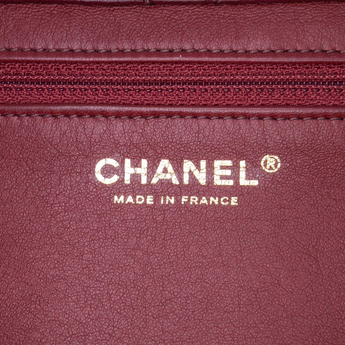 Red Chanel Medium Quilted Shearling Single Flap Shoulder Bag