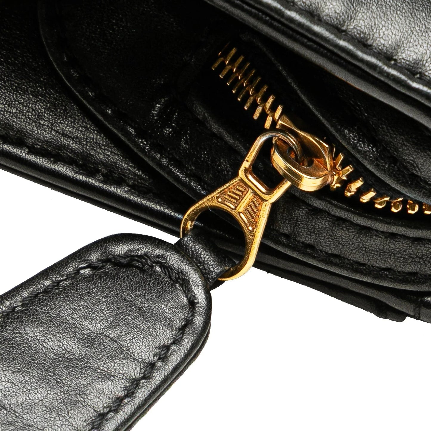 Black Chanel Lambskin Embroidered Logo Tote