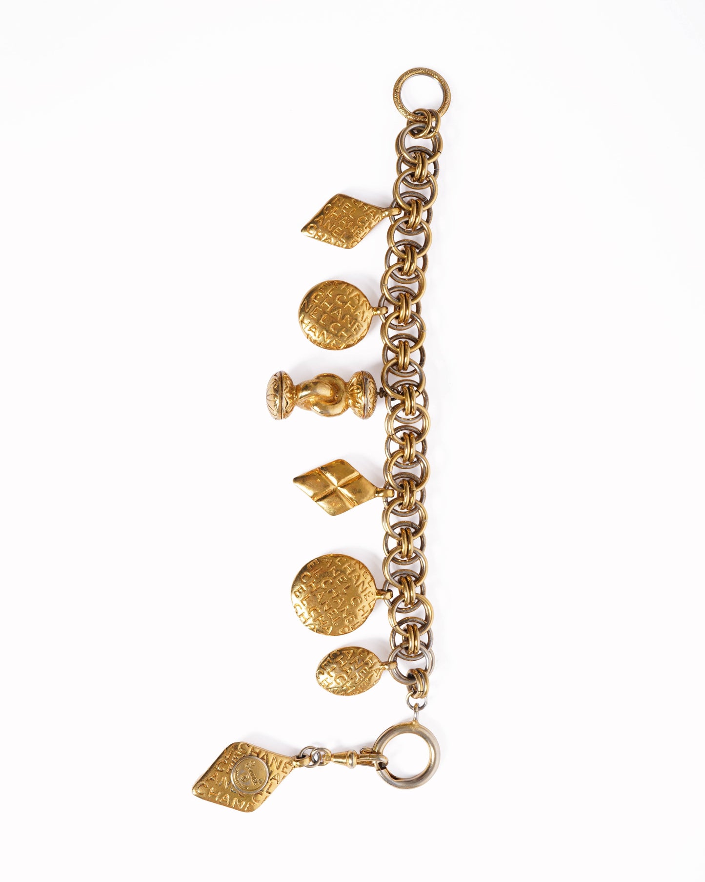 Chanel 1980's Gold Plated Bracelet Charm Made in France