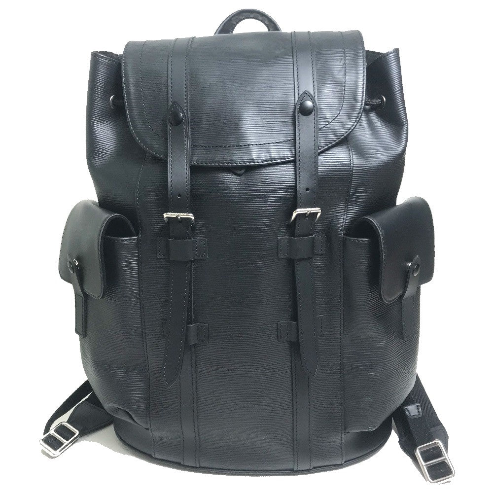 LOUIS VUITTON Backpack M50159 Epi Leather black Epi Christopher PM mens  d