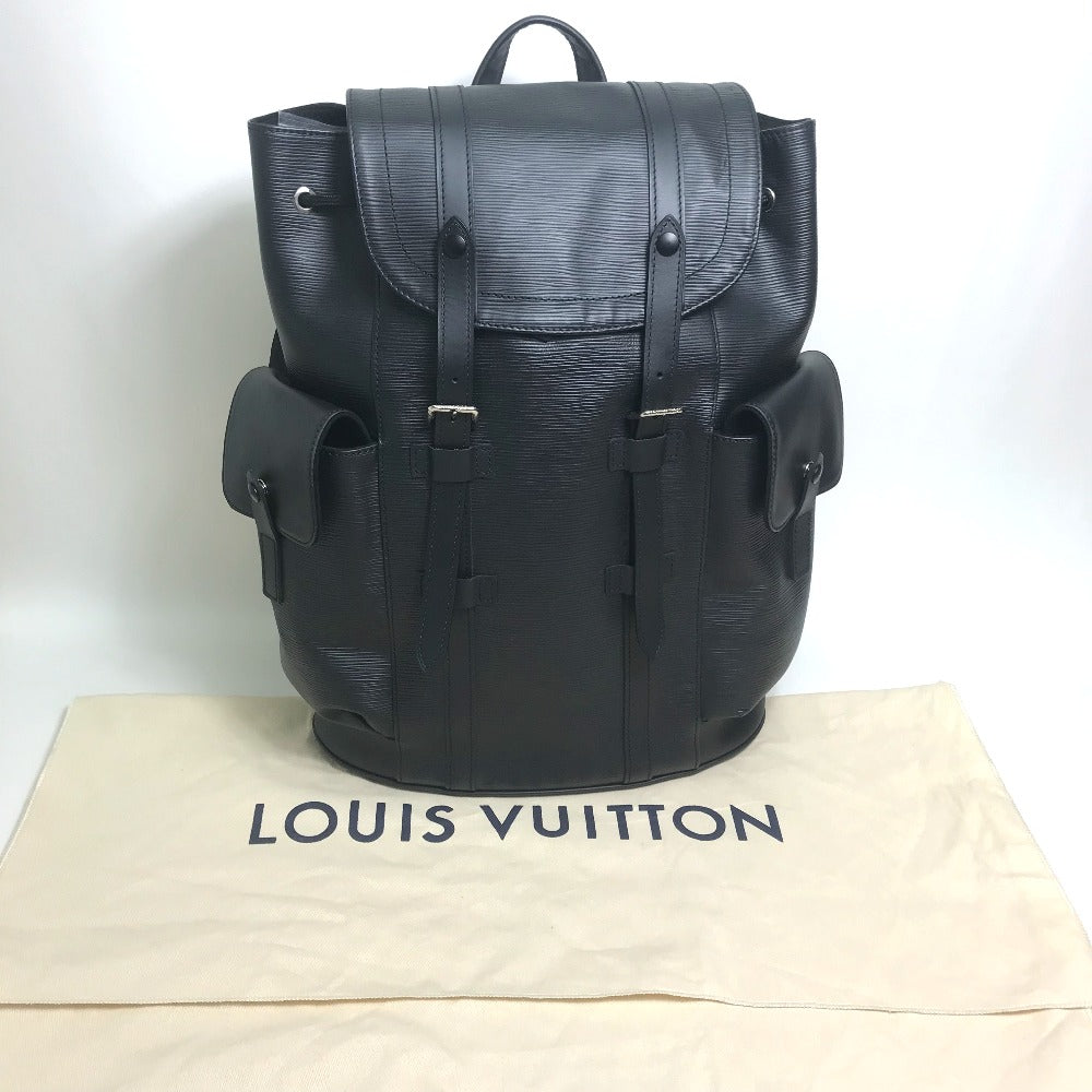 LOUIS VUITTON Backpack M50159 Epi Leather black Epi Christopher PM mens  d